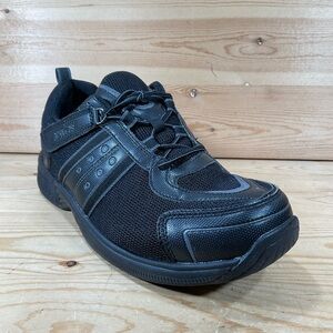 Orthofeet Monterey Bay Tie-Less Orthotic Shoes Men’s 11 4E Extra Wide Black 611